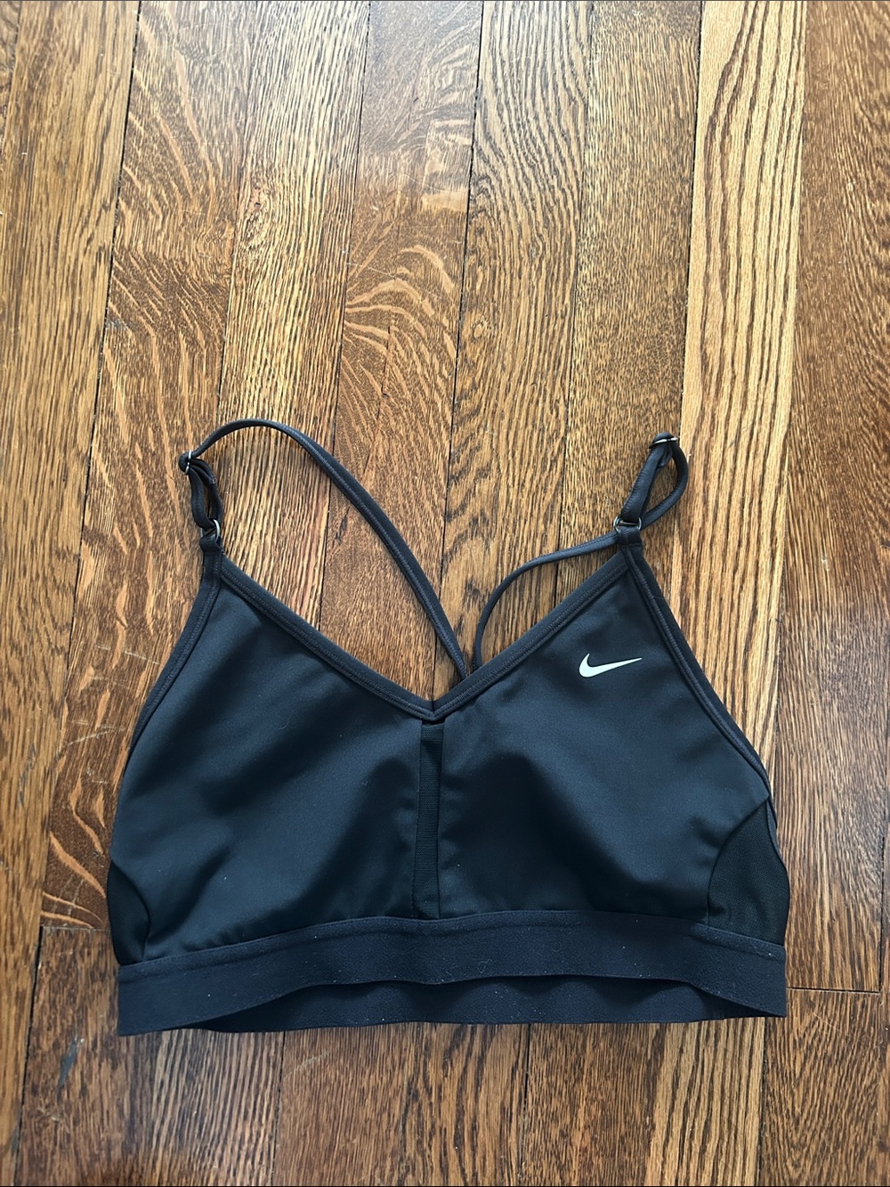 Nike Black Adjustable-Strap Sports Bralette
